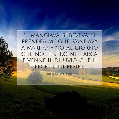 Luca 17:27 RIV Immagine del Versetto della Bibbia