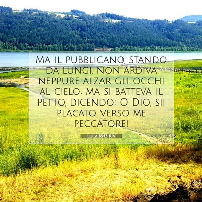 Luca 18:13 RIV Immagine del Versetto della Bibbia