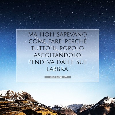 Luca 19:48 Versetto della Bibbia Spiegato