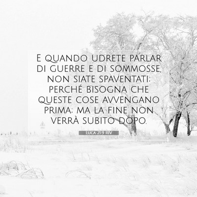 Luca 21:9 Versetto della Bibbia Spiegato