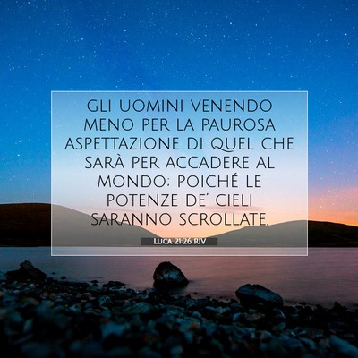 Luca 21:26 Versetto della Bibbia Spiegato