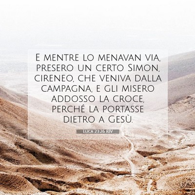 Luca 23:26 Versetto della Bibbia Spiegato