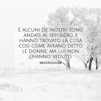 Luca 24:24 Versetto della Bibbia Spiegato