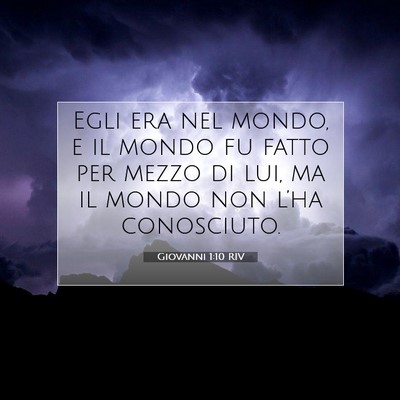 Giovanni 1:10 Versetto della Bibbia Spiegato