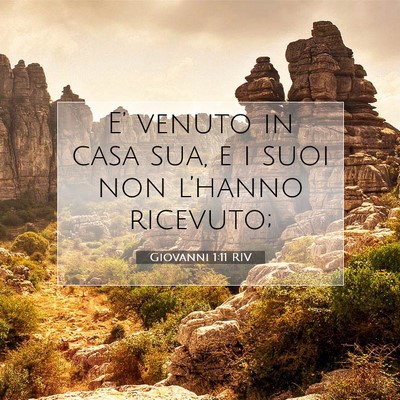 Giovanni 1:11 Versetto della Bibbia Spiegato