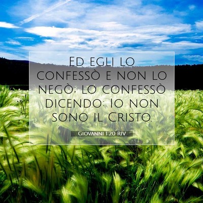 Giovanni 1:20 Versetto della Bibbia Spiegato