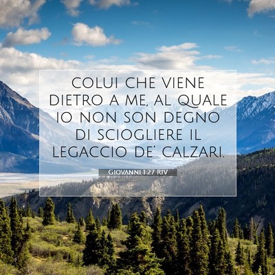 Giovanni 1:27 Versetto della Bibbia Spiegato