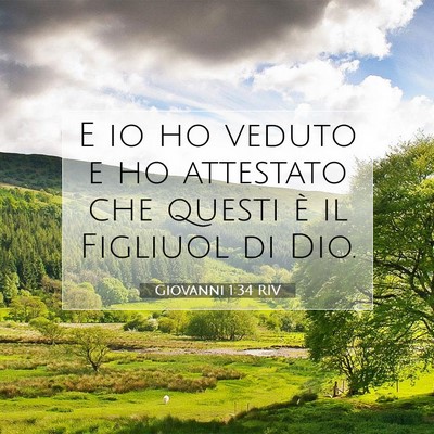 Giovanni 1:34 Versetto della Bibbia Spiegato