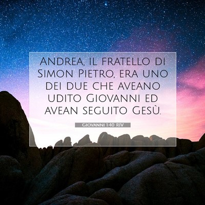 Giovanni 1:40 Versetto della Bibbia Spiegato