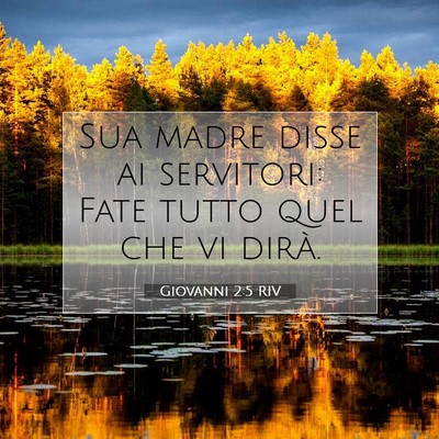 Giovanni 2:5 RIV Immagine del Versetto della Bibbia