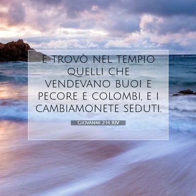Giovanni 2:14 Versetto della Bibbia Spiegato