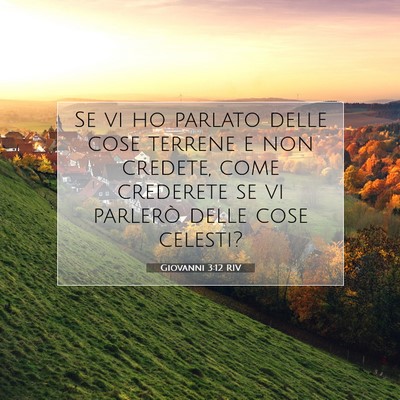 Giovanni 3:12 Versetto della Bibbia Spiegato