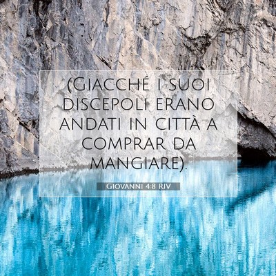 Giovanni 4:8 RIV Immagine del Versetto della Bibbia