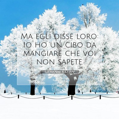 Giovanni 4:32 Versetto della Bibbia Spiegato