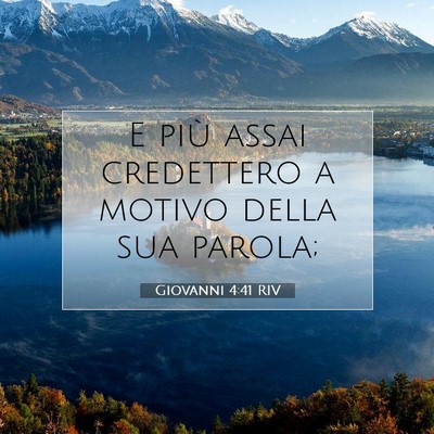Giovanni 4:41 Versetto della Bibbia Spiegato