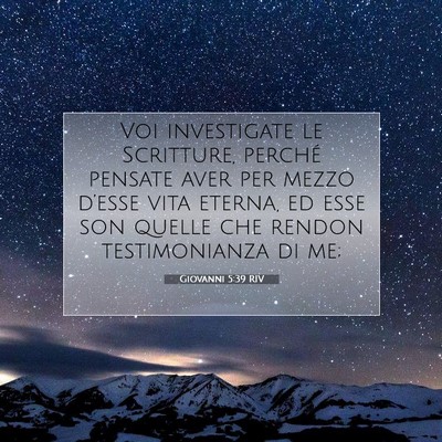 Giovanni 5:39 RIV Immagine del Versetto della Bibbia