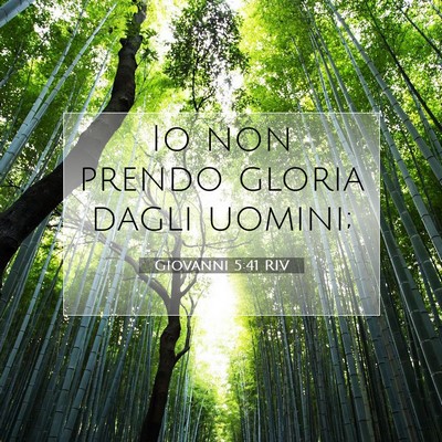 Giovanni 5:41 Versetto della Bibbia Spiegato