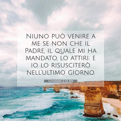 Giovanni 6:44 RIV Immagine del Versetto della Bibbia