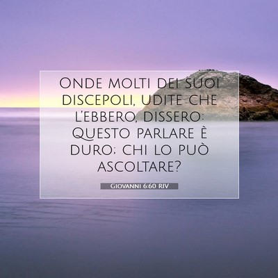 Giovanni 6:60 RIV Immagine del Versetto della Bibbia
