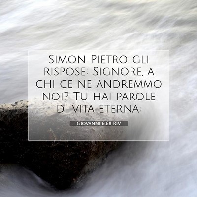 Giovanni 6:68 RIV Immagine del Versetto della Bibbia