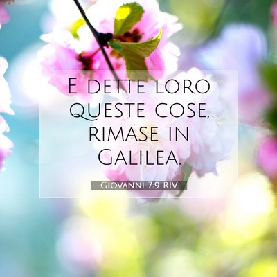 Giovanni 7:9 Versetto della Bibbia Spiegato