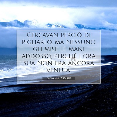 Giovanni 7:30 RIV Immagine del Versetto della Bibbia