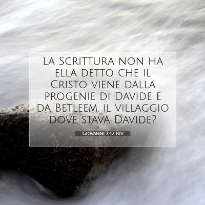 Giovanni 7:42 RIV Immagine del Versetto della Bibbia