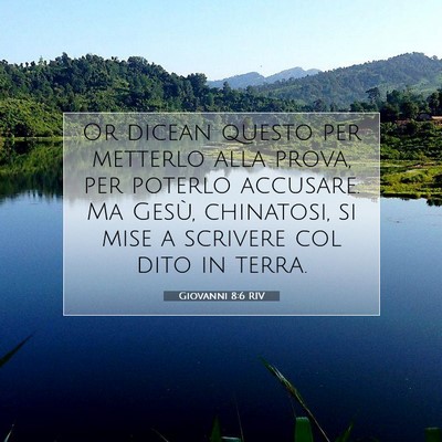 Giovanni 8:6 RIV Immagine del Versetto della Bibbia