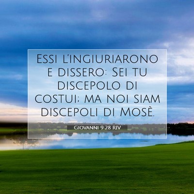 Giovanni 9:28 Versetto della Bibbia Spiegato