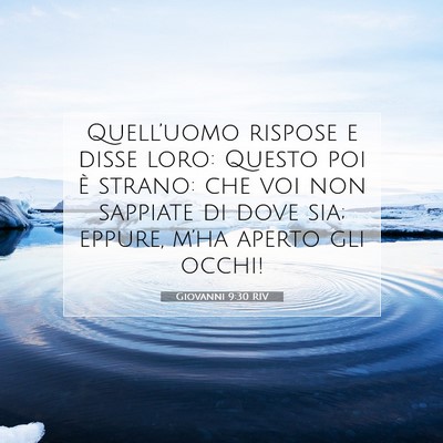 Giovanni 9:30 RIV Immagine del Versetto della Bibbia