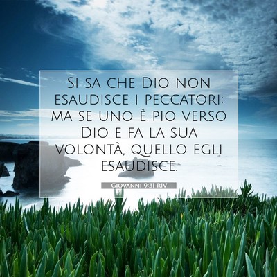 Giovanni 9:31 RIV Immagine del Versetto della Bibbia