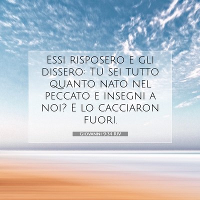 Giovanni 9:34 Versetto della Bibbia Spiegato