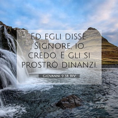 Giovanni 9:38 Versetto della Bibbia Spiegato