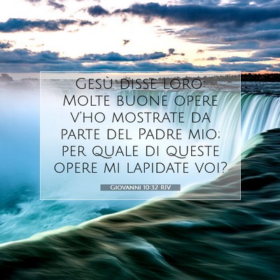 Giovanni 10:32 RIV Immagine del Versetto della Bibbia