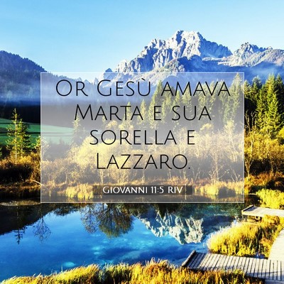 Giovanni 11:5 RIV Immagine del Versetto della Bibbia