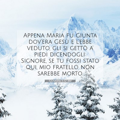Giovanni 11:32 RIV Immagine del Versetto della Bibbia