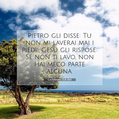Giovanni 13:8 Versetto della Bibbia Spiegato