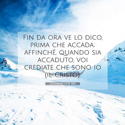 Giovanni 13:19 RIV Immagine del Versetto della Bibbia