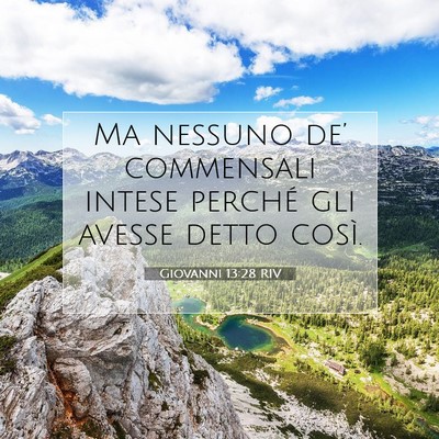 Giovanni 13:28 Versetto della Bibbia Spiegato