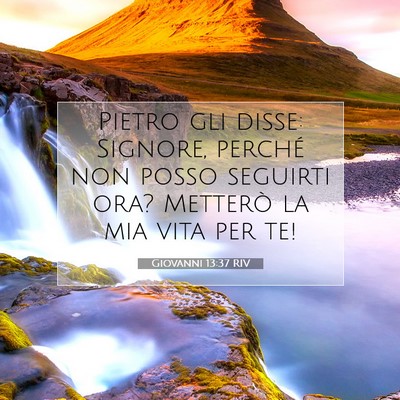 Giovanni 13:37 Versetto della Bibbia Spiegato