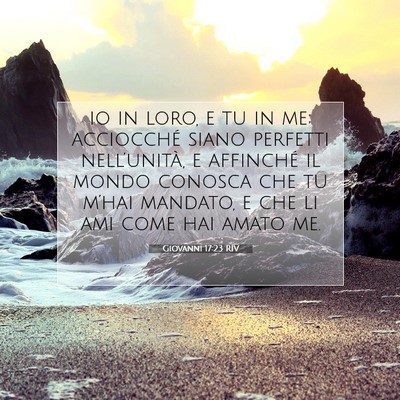 Giovanni 17:23 RIV Immagine del Versetto della Bibbia