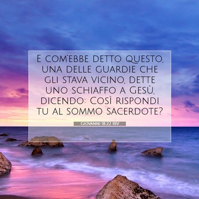 Giovanni 18:22 RIV Immagine del Versetto della Bibbia