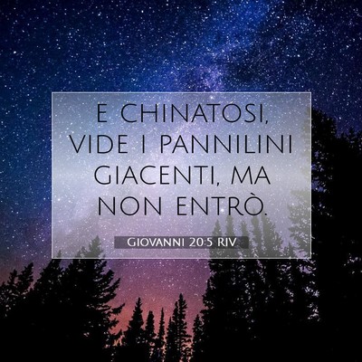 Giovanni 20:5 Versetto della Bibbia Spiegato