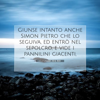 Giovanni 20:6 Versetto della Bibbia Spiegato