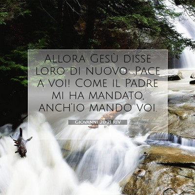 Giovanni 20:21 RIV Immagine del Versetto della Bibbia