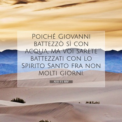 Atti 1:5 Versetto della Bibbia Spiegato