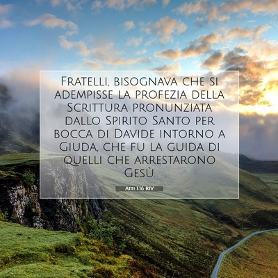 Atti 1:16 Versetto della Bibbia Spiegato