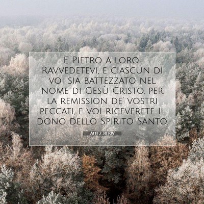 Atti 2:38 RIV Immagine del Versetto della Bibbia