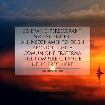 Atti 2:42 RIV Immagine del Versetto della Bibbia