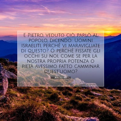 Atti 3:12 RIV Immagine del Versetto della Bibbia